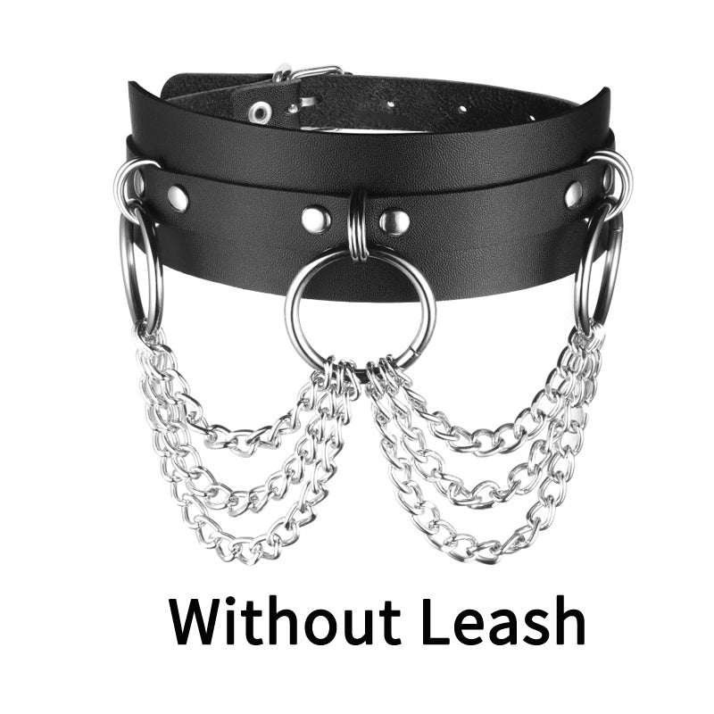 Sexy punk Choker Collar  leather choker Bondage cosplay Goth jewelry women gothic necklace  Harajuku accessories