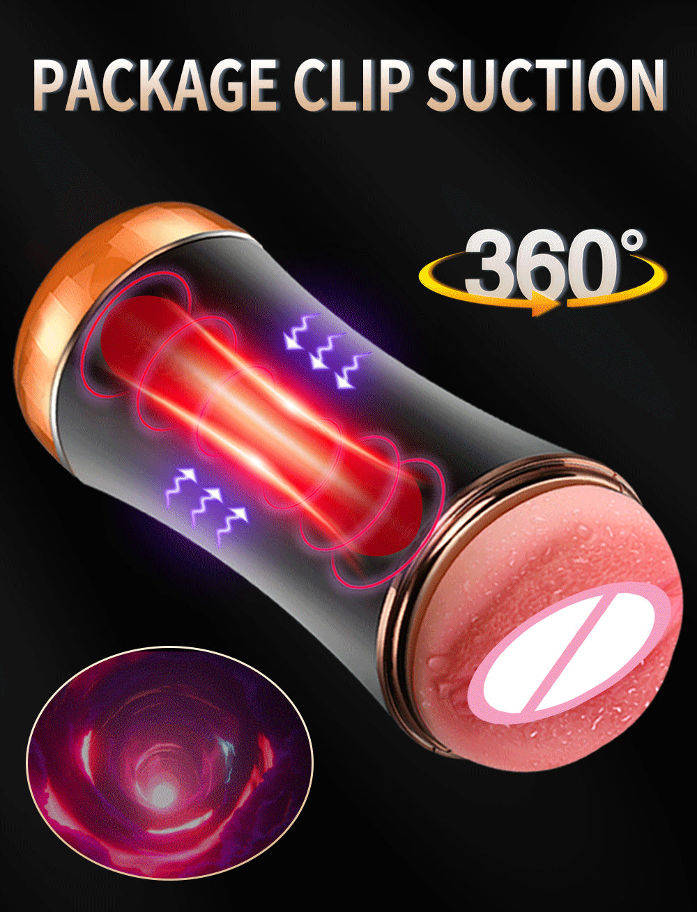 Masturbator Male 10 Speeds Vibrating Dual Channel Mouth Vagina Real Pussy Masturbator Erotic Sex Machine Adult Sex Toys for Men