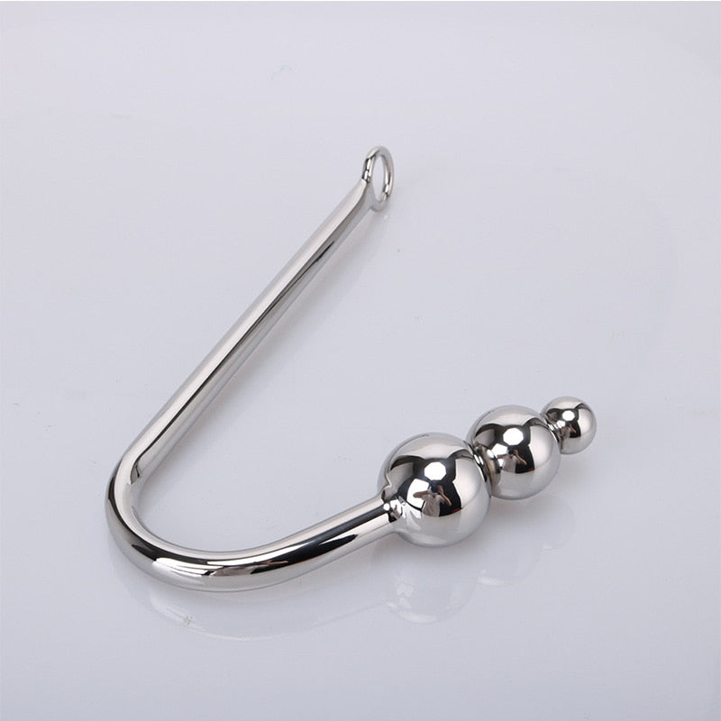 Anal Hook Metal Anal Plug  With Ball Hole Butt Plug Dilator Prostate Massager Exotic Anal Plug Sex Toy For Man Male BDSM Game