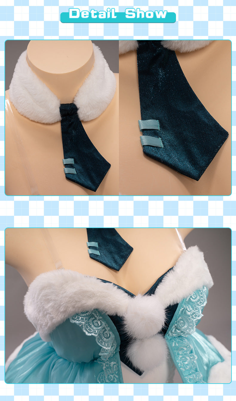 UWOWO Mikuu Cosplay Hatsunee Costume Anime Figure Sexy White Bunny Girl Cute Bunnies VOCALOID Mikubunny Ver Jumpsuit Rabbit Suit