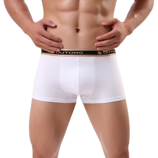 Sexy Boxer Mens Snake Skin Leather Underwear Men Shorts Men U Convex Low Waist Male Underpants Ropa Interior Hombre
