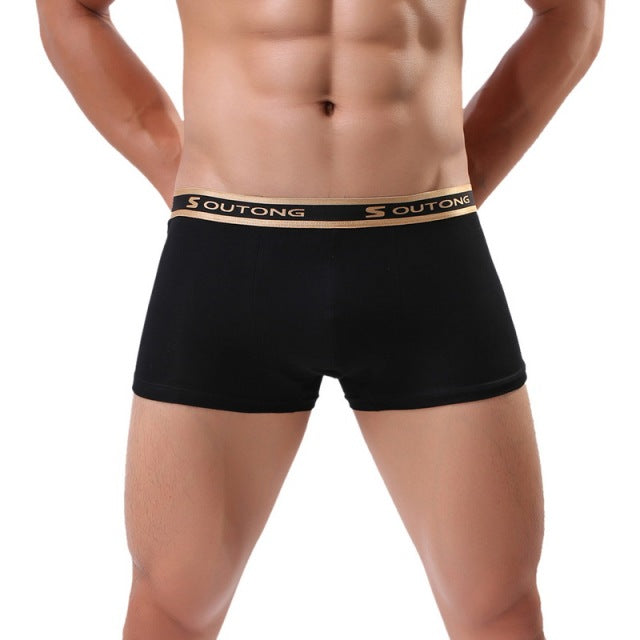 Sexy Boxer Mens Snake Skin Leather Underwear Men Shorts Men U Convex Low Waist Male Underpants Ropa Interior Hombre