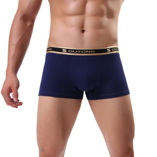 Sexy Boxer Mens Snake Skin Leather Underwear Men Shorts Men U Convex Low Waist Male Underpants Ropa Interior Hombre