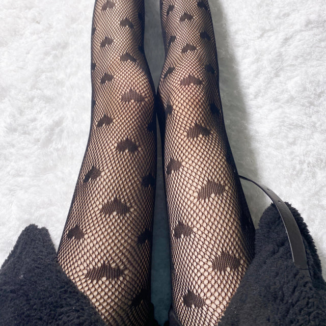 Lace Cute Black G Stockings Trousers Tights Japanese Gothic Women Love Embroidery Punk Pantyhose Lolita Dark Fishnet Stocking