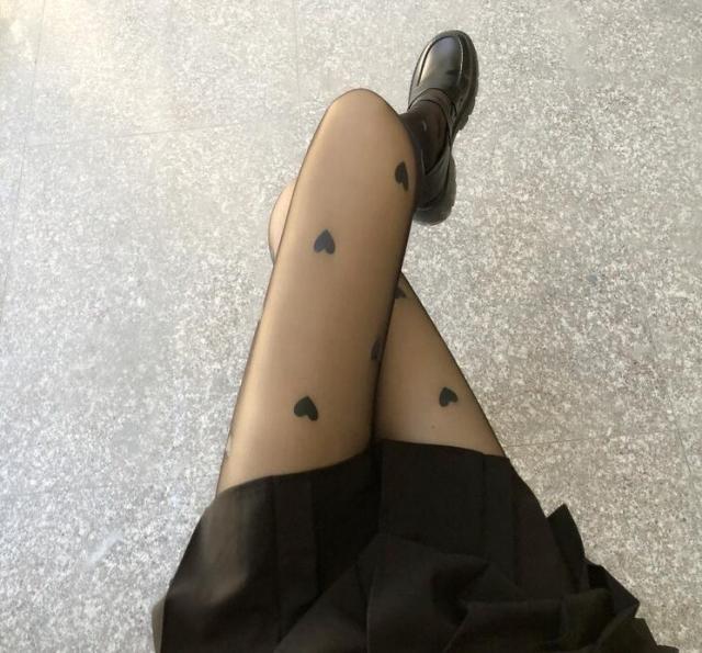 Lace Cute Black G Stockings Trousers Tights Japanese Gothic Women Love Embroidery Punk Pantyhose Lolita Dark Fishnet Stocking