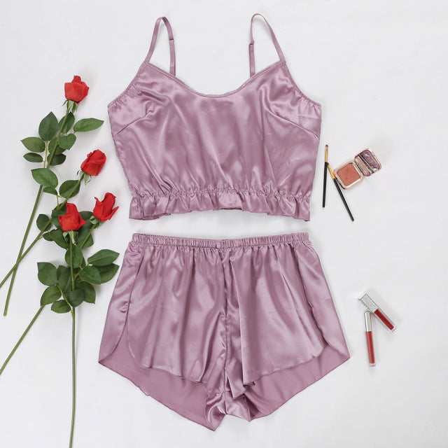Echonight Plus Size Women Pajamas Sleepwear Pajamas For Women Top and Short Women Home Clothes Sets Suit Homewear