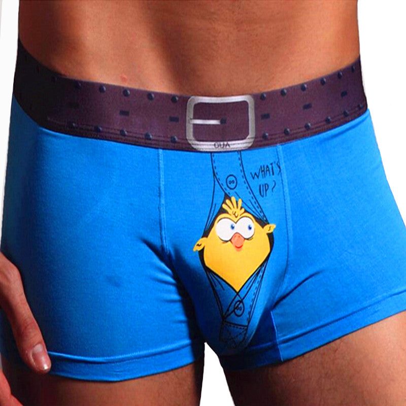 Underwear Male Funny Underpants Boxer Men Brand Luxury Cartoon Anime Pouch Mens Lingerie Boxershort Bamboo Modal Panties Man