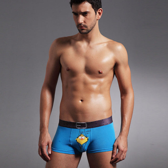Underwear Male Funny Underpants Boxer Men Brand Luxury Cartoon Anime Pouch Mens Lingerie Boxershort Bamboo Modal Panties Man