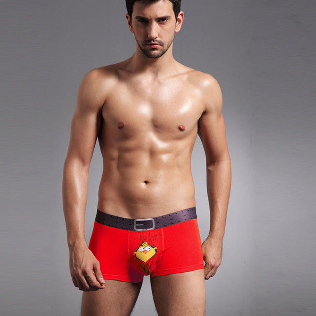 Underwear Male Funny Underpants Boxer Men Brand Luxury Cartoon Anime Pouch Mens Lingerie Boxershort Bamboo Modal Panties Man