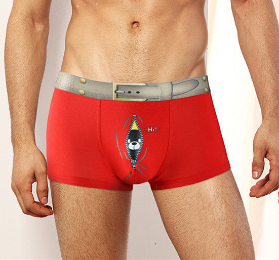 Underwear Male Funny Underpants Boxer Men Brand Luxury Cartoon Anime Pouch Mens Lingerie Boxershort Bamboo Modal Panties Man