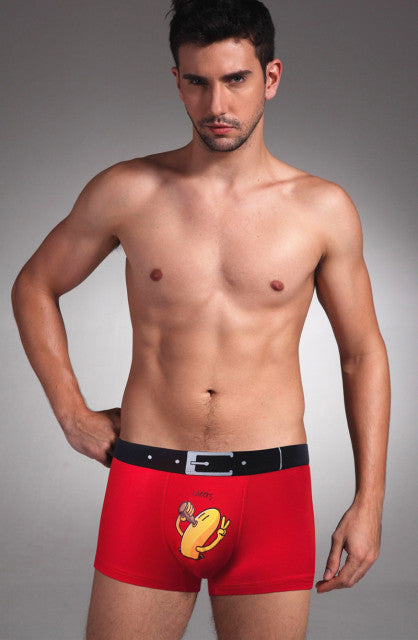 Underwear Male Funny Underpants Boxer Men Brand Luxury Cartoon Anime Pouch Mens Lingerie Boxershort Bamboo Modal Panties Man
