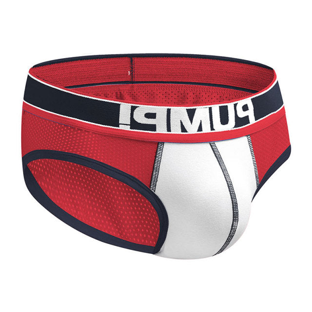 Ins Style Sexy Underwear Men Jockstrap Slip Mesh Soft Cotton Gay Man Underwear Bikini Men Briefs Lingerie Cueca Male Panties