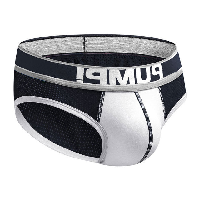 Ins Style Sexy Underwear Men Jockstrap Slip Mesh Soft Cotton Gay Man Underwear Bikini Men Briefs Lingerie Cueca Male Panties