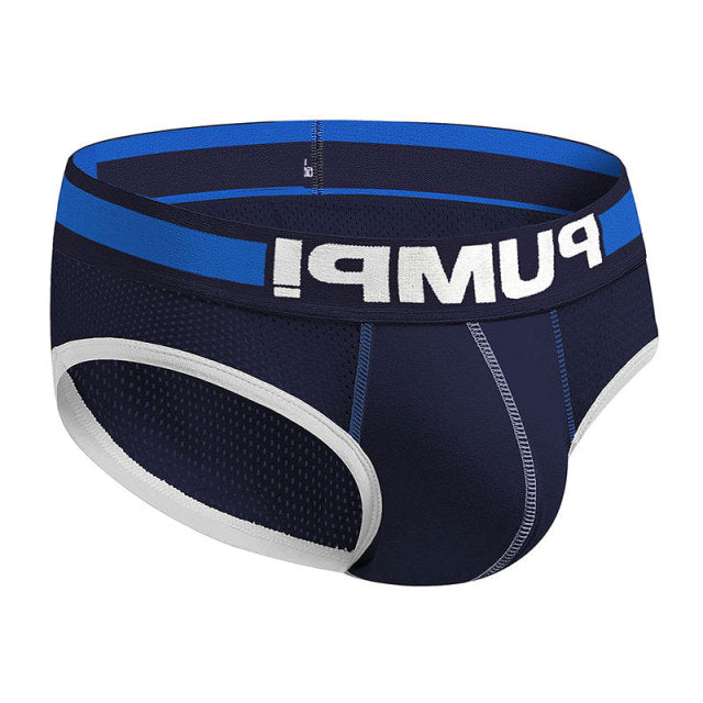 Ins Style Sexy Underwear Men Jockstrap Slip Mesh Soft Cotton Gay Man Underwear Bikini Men Briefs Lingerie Cueca Male Panties