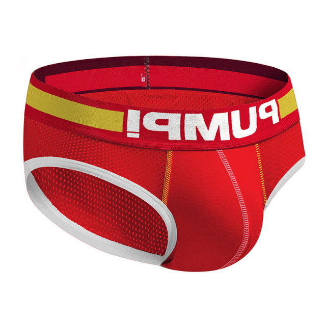 Ins Style Sexy Underwear Men Jockstrap Slip Mesh Soft Cotton Gay Man Underwear Bikini Men Briefs Lingerie Cueca Male Panties