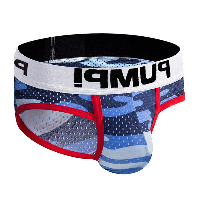 Ins Style Sexy Underwear Men Jockstrap Slip Mesh Soft Cotton Gay Man Underwear Bikini Men Briefs Lingerie Cueca Male Panties