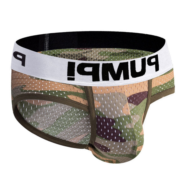 Ins Style Sexy Underwear Men Jockstrap Slip Mesh Soft Cotton Gay Man Underwear Bikini Men Briefs Lingerie Cueca Male Panties