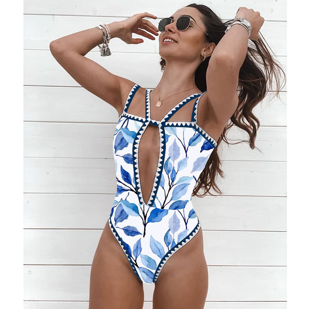 Ashgaily New One Piece Swimsuit Sexy Cartoon Printed Swimwear Women Bathing Suit Beach Backless Monokini Swimsuit Female