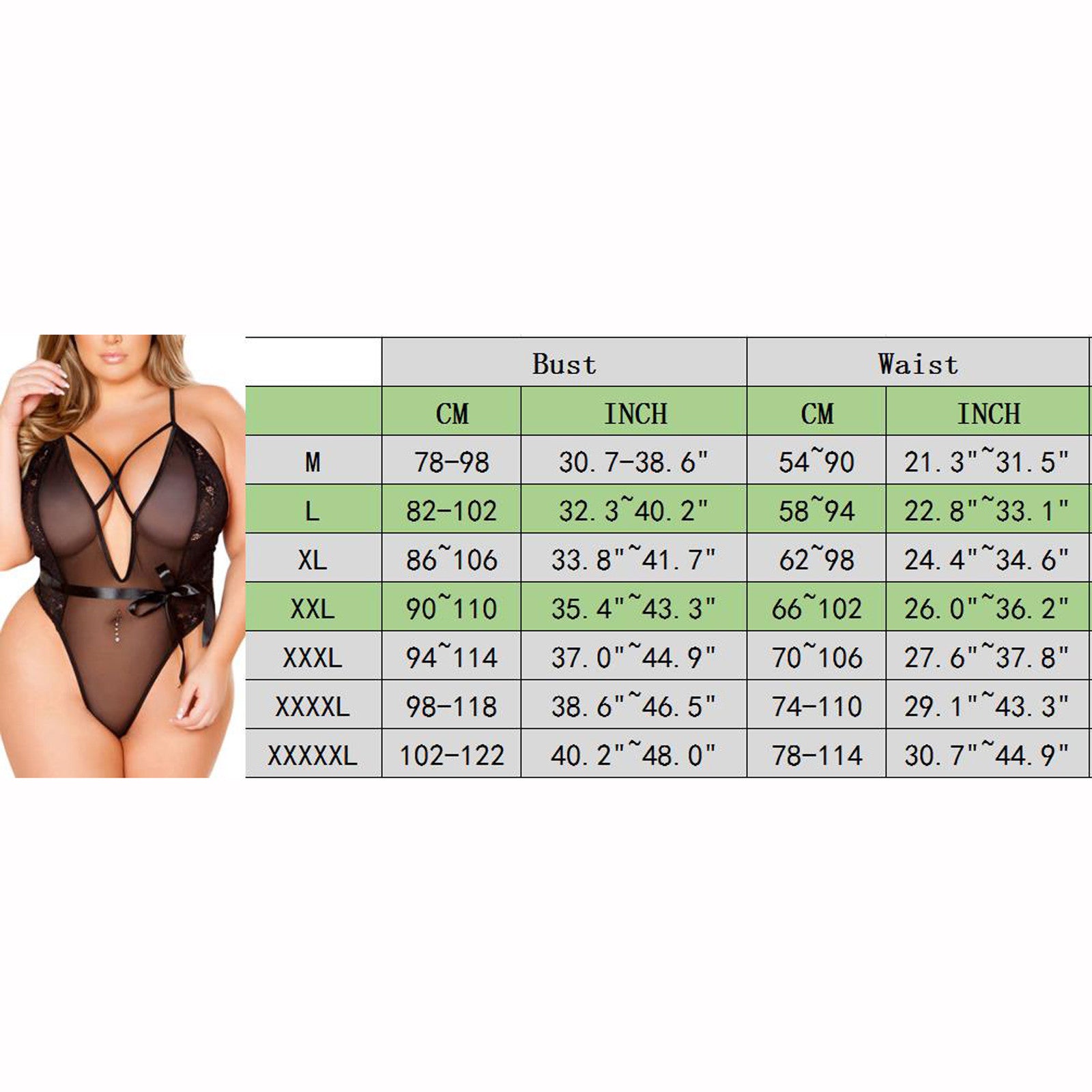 Plus Size Sexy V-neck Lace Teddies Sensual Lingerie Woman Transparent Sexy Underwear Erotic Lingerie Sexy Costume One Piece 5XL