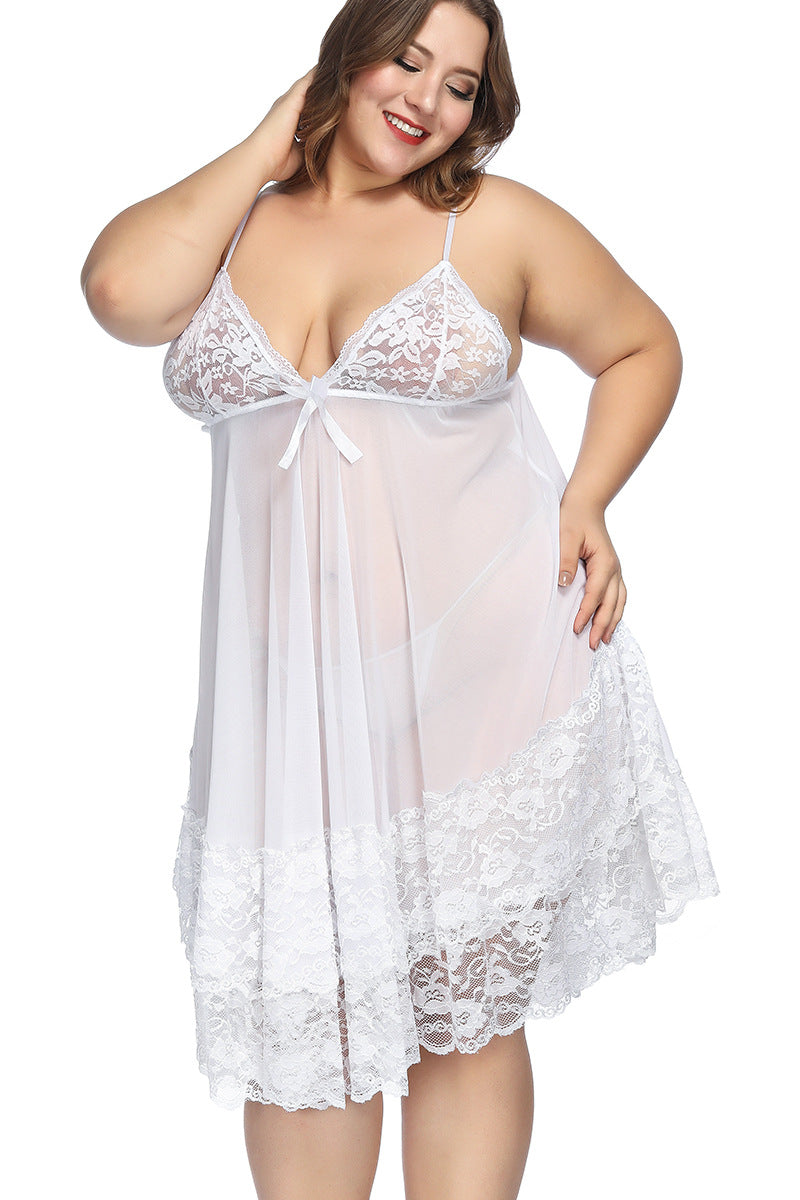 Lingerie Bodysuit Plus Size Clothing Sexy Lingerie Sexy Suspender Nightdress Plus Size Pajamas Dresses For Women 5XL 6XL 7XL
