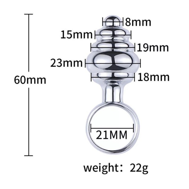 Vibefun Anal Plug Waterproof Stainless Steel Smooth Touch Anal Buttplug Sex Toys Sex Products For Men gay Sex Toys butt dilator