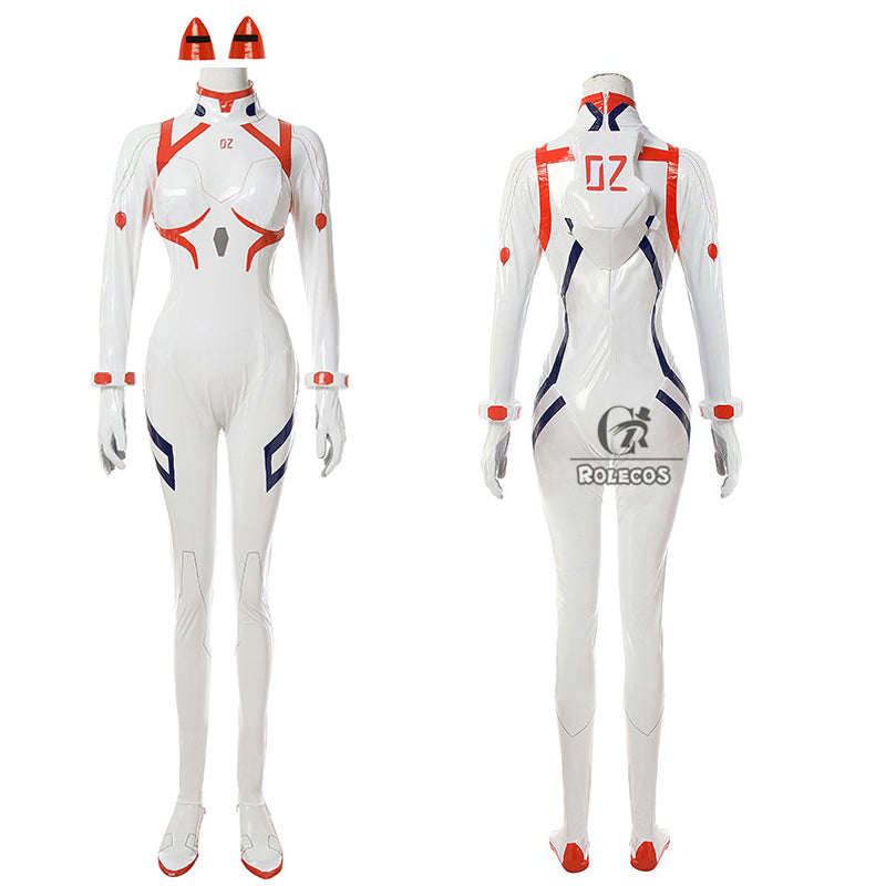 ROLECOS Anime EVA Cosplay Costume EVA Asuka Langley Soryu Cosplay Costume Jumpsuit Women Sexy Bodysuit For Halloween Leather