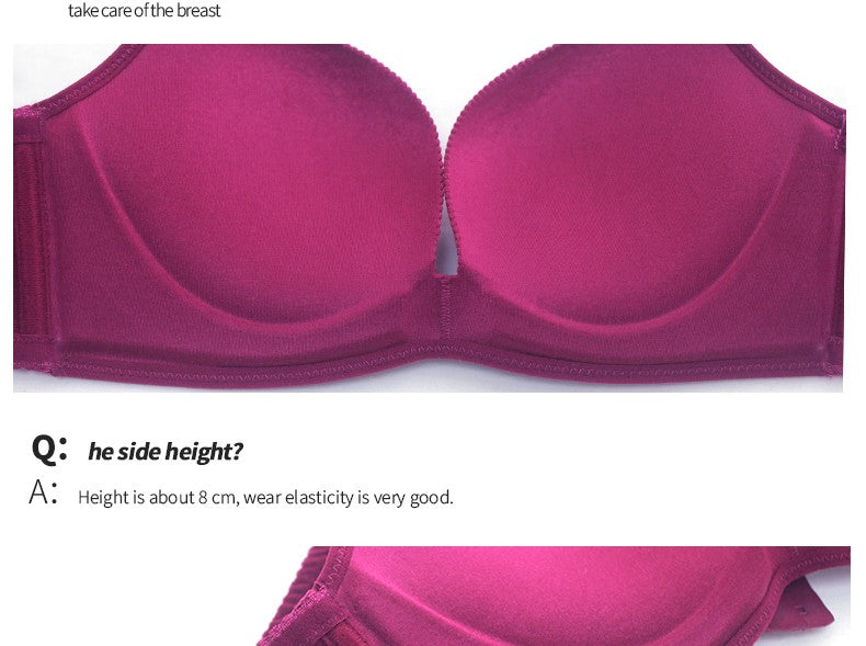 Elovegirl Women underwear Set Sexy Push-up Bra And Panty Sets Wire Free Gather Sexy Bra Back Closure 3/4 Cup Lingerie Set
