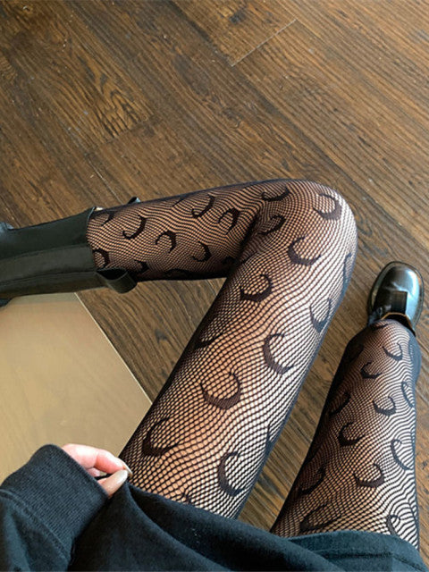 Anime Moon Silk Stockings Cosplay Sexy Fishnet Tights Fashion Black White Lolita Socks