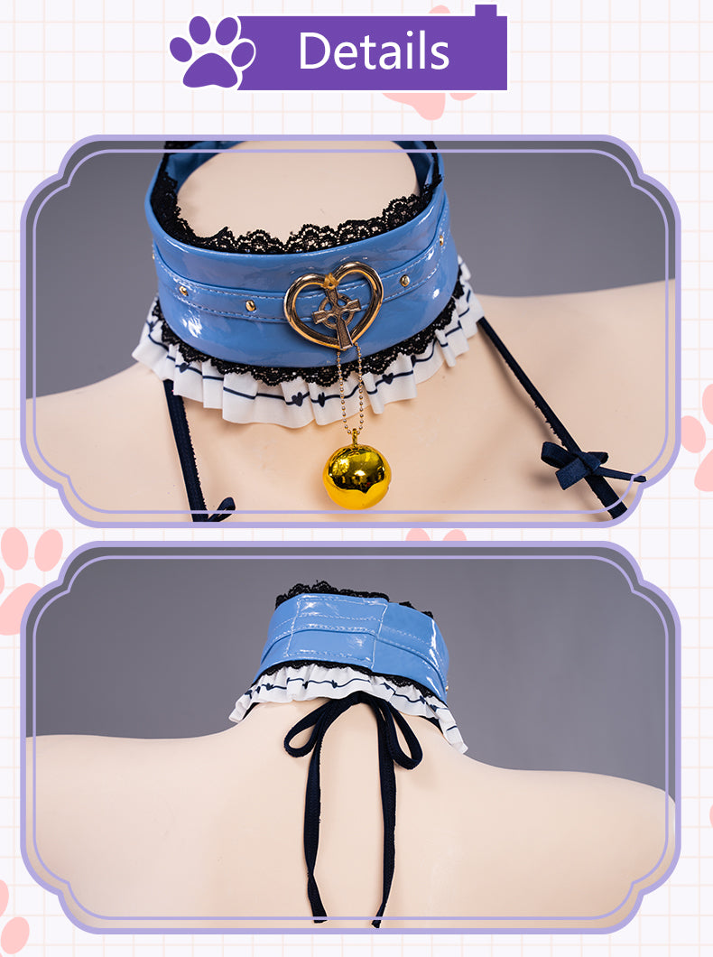 UWOWO Chocola Vanilla Cosplay Costume Sexy Lingerie Swimsuit Game NEKOPARA Vanilla Cosplay Costume Anime Full Set Clothing
