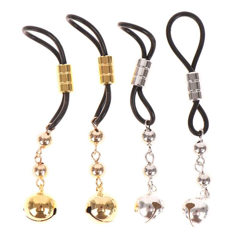 Gold Sliver Bells Torture Play Clamps Metal Nipple Clips Breast BDSM Bondage Restraint Fetish Slave Flirting Sex Toy For Women
