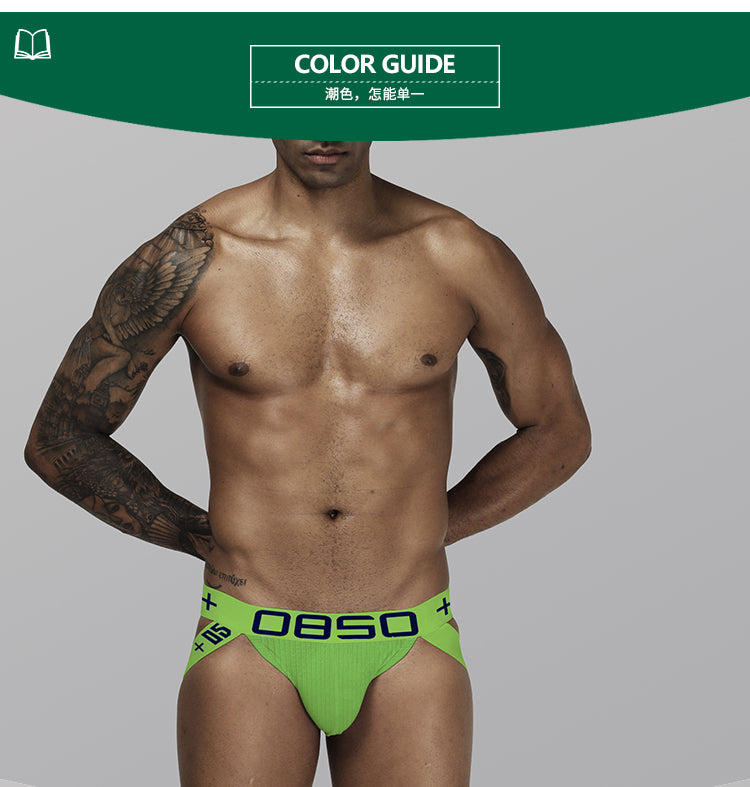ORLVS Men Panties Jockstrap Men Underwear Gay Thong Man Briefs Underpants Slip Sexy Cotton Pouch Cuecas Thongs Homme G String