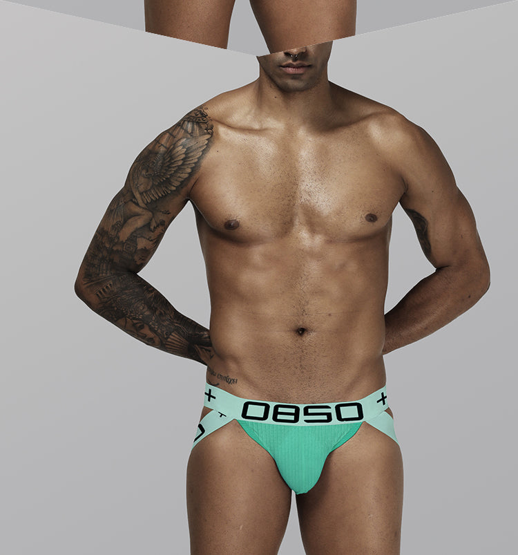 ORLVS Men Panties Jockstrap Men Underwear Gay Thong Man Briefs Underpants Slip Sexy Cotton Pouch Cuecas Thongs Homme G String