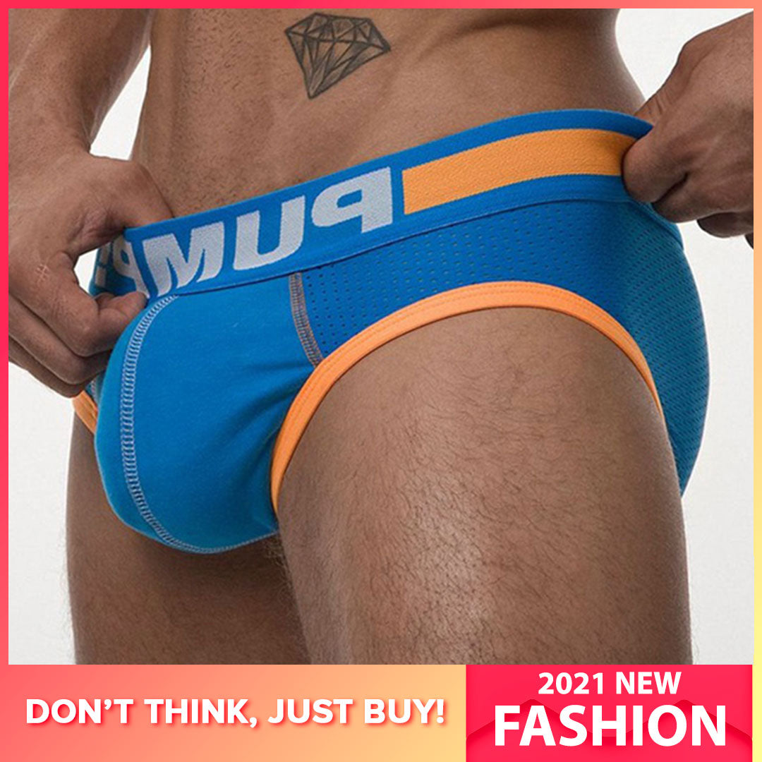 Ins Style Sexy Underwear Men Jockstrap Slip Mesh Soft Cotton Gay Man Underwear Bikini Men Briefs Lingerie Cueca Male Panties