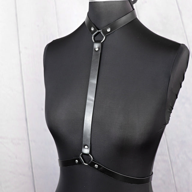 UYEE Women Suspender Leather Harness Belt Chain Body Sexy Bondage Women Harness Gothic Garter Belt Lingerie Harajuku Punk