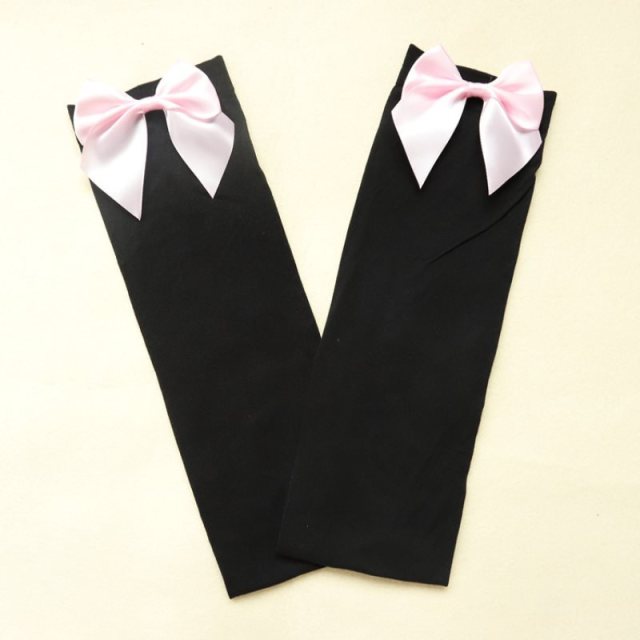 Cute Women Hosiery Thin Bow Stay Up Thigh High Silk Stockings Hose.Ladies Sexy Bow Tights Stockings Over-knee-socks
