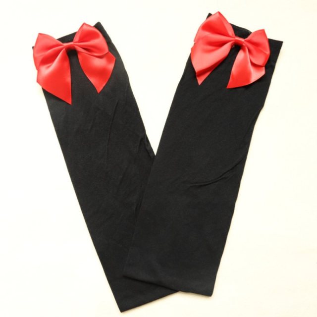 Cute Women Hosiery Thin Bow Stay Up Thigh High Silk Stockings Hose.Ladies Sexy Bow Tights Stockings Over-knee-socks