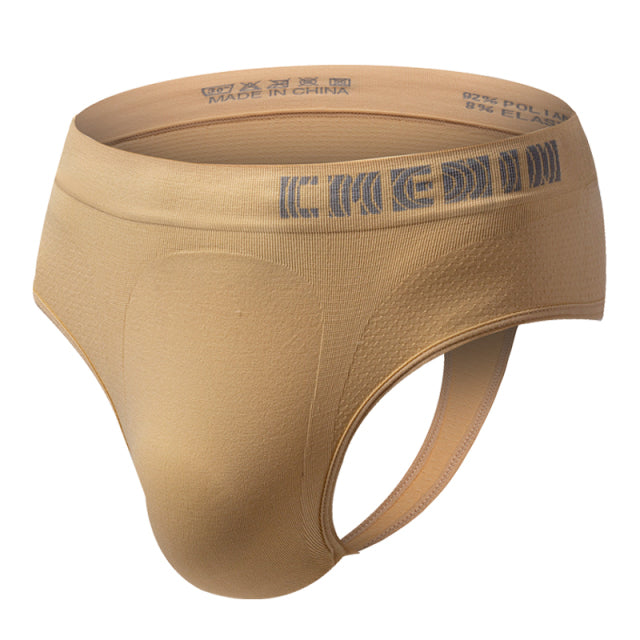 CMENIN Sexy Gay Men Underwear Lingerie Jockstrap G String Thongs Mens Underpants Pure Cotton Solid Male Panties Jock Strap BP.01