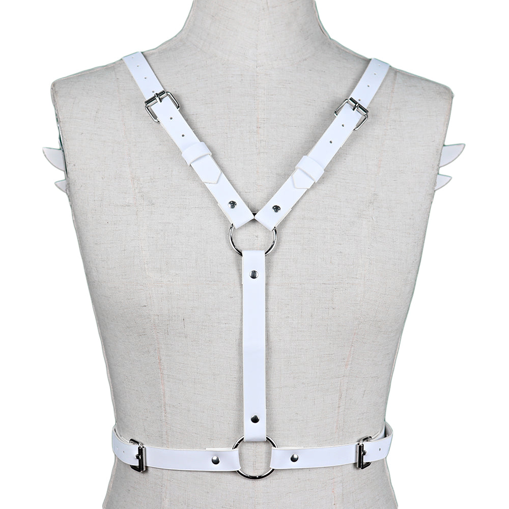 Angle Wing Women Chest Leather Harness Back Garter Belt Gothic Body Belt Bondage Punk Women Waist Blets Sexy Accessories