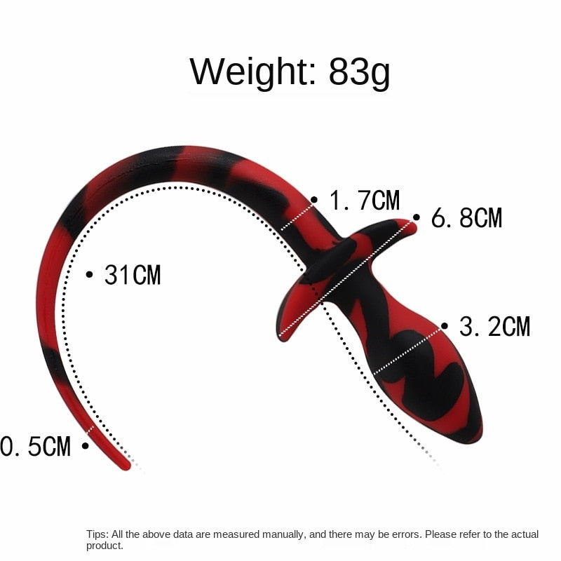 Anal Plug Tail Butt Plug Silicone Dog Tail Sex Toys for Women Men Slave Games SM Erotic Toy G-spot Massage Sex Products Bdsm Gay