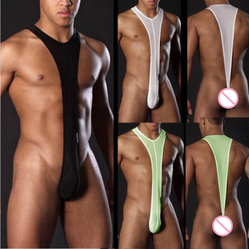 Man Erotic Sexy Strap G-string Men Sexy Borat Mankini Costume Male Underwear Sex Low-waist Strap Gay Thongs SM Mankini