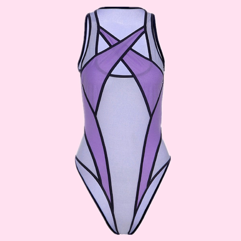 Pink Harness Women Full Body Bondage Cage PU Leather Garter Set Sexy Lingerie Suit Bra Chest Thigh Leg Straps Bdsm Rave Clothes