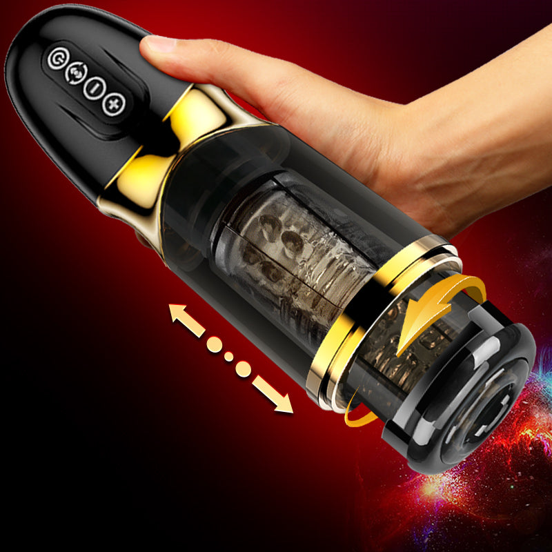 Automatic Male Masturbator 10*10 Modes Telescopic Rotation Soft Silicone Vagina Pocket Adult Masturbation Cup sex toys for men