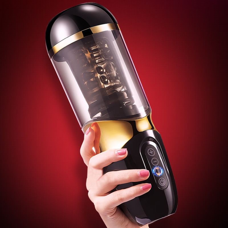 Automatic Male Masturbator 10*10 Modes Telescopic Rotation Soft Silicone Vagina Pocket Adult Masturbation Cup sex toys for men