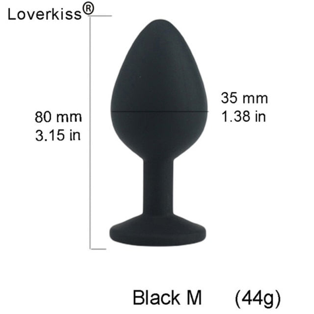 Loverkiss Silicone Butt Plug Fox Tail Anal Plug Smooth Fur butt plug tail Anal Sex Toys For Women BDSM Adult Games Sex Products