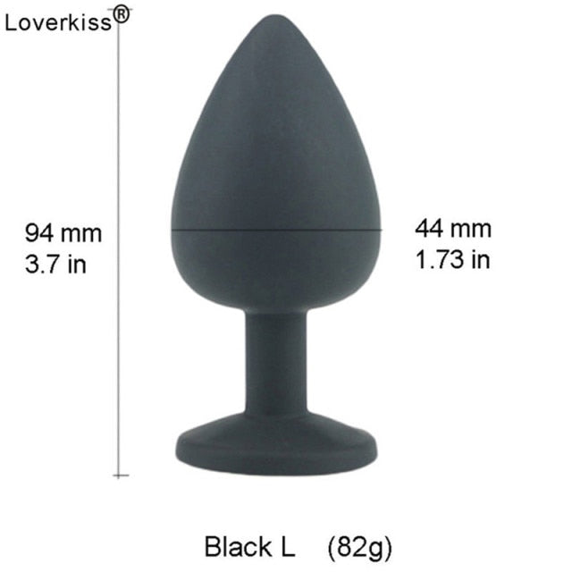 Loverkiss Silicone Butt Plug Fox Tail Anal Plug Smooth Fur butt plug tail Anal Sex Toys For Women BDSM Adult Games Sex Products