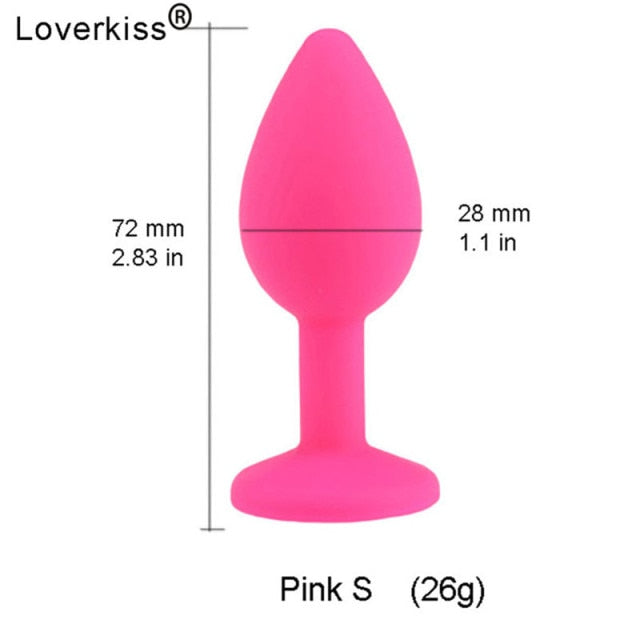 Loverkiss Silicone Butt Plug Fox Tail Anal Plug Smooth Fur butt plug tail Anal Sex Toys For Women BDSM Adult Games Sex Products
