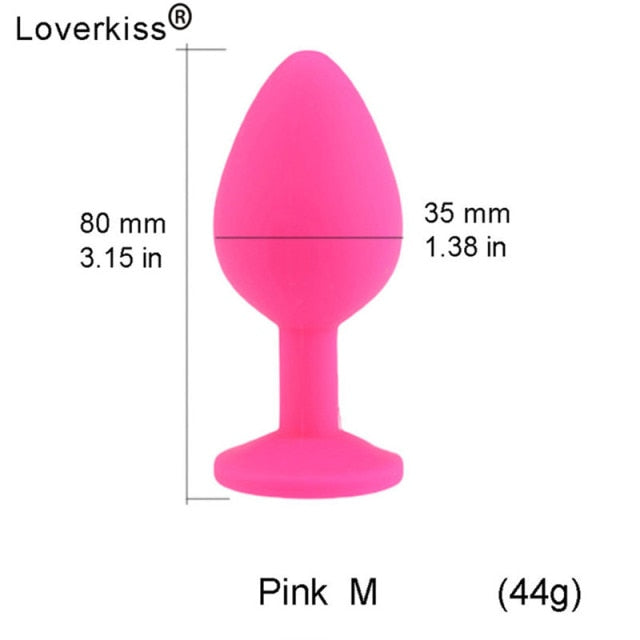 Loverkiss Silicone Butt Plug Fox Tail Anal Plug Smooth Fur butt plug tail Anal Sex Toys For Women BDSM Adult Games Sex Products