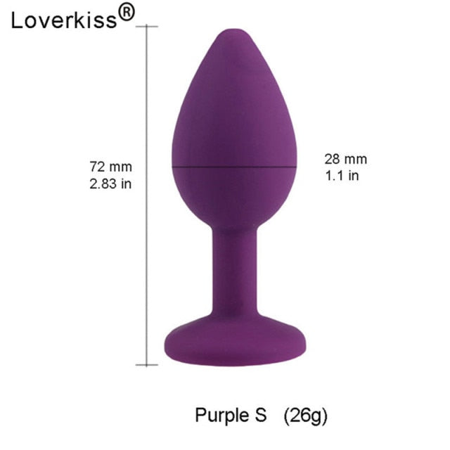 Loverkiss Silicone Butt Plug Fox Tail Anal Plug Smooth Fur butt plug tail Anal Sex Toys For Women BDSM Adult Games Sex Products