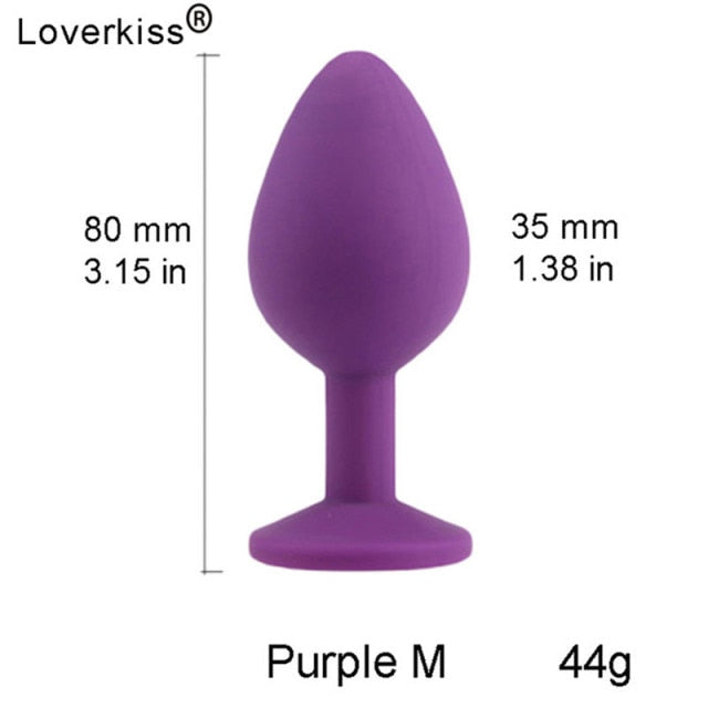 Loverkiss Silicone Butt Plug Fox Tail Anal Plug Smooth Fur butt plug tail Anal Sex Toys For Women BDSM Adult Games Sex Products
