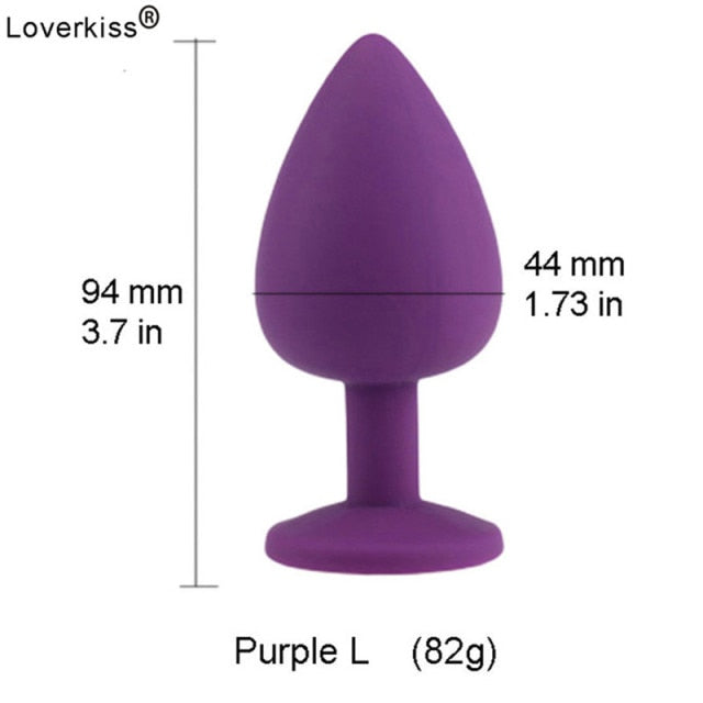 Loverkiss Silicone Butt Plug Fox Tail Anal Plug Smooth Fur butt plug tail Anal Sex Toys For Women BDSM Adult Games Sex Products